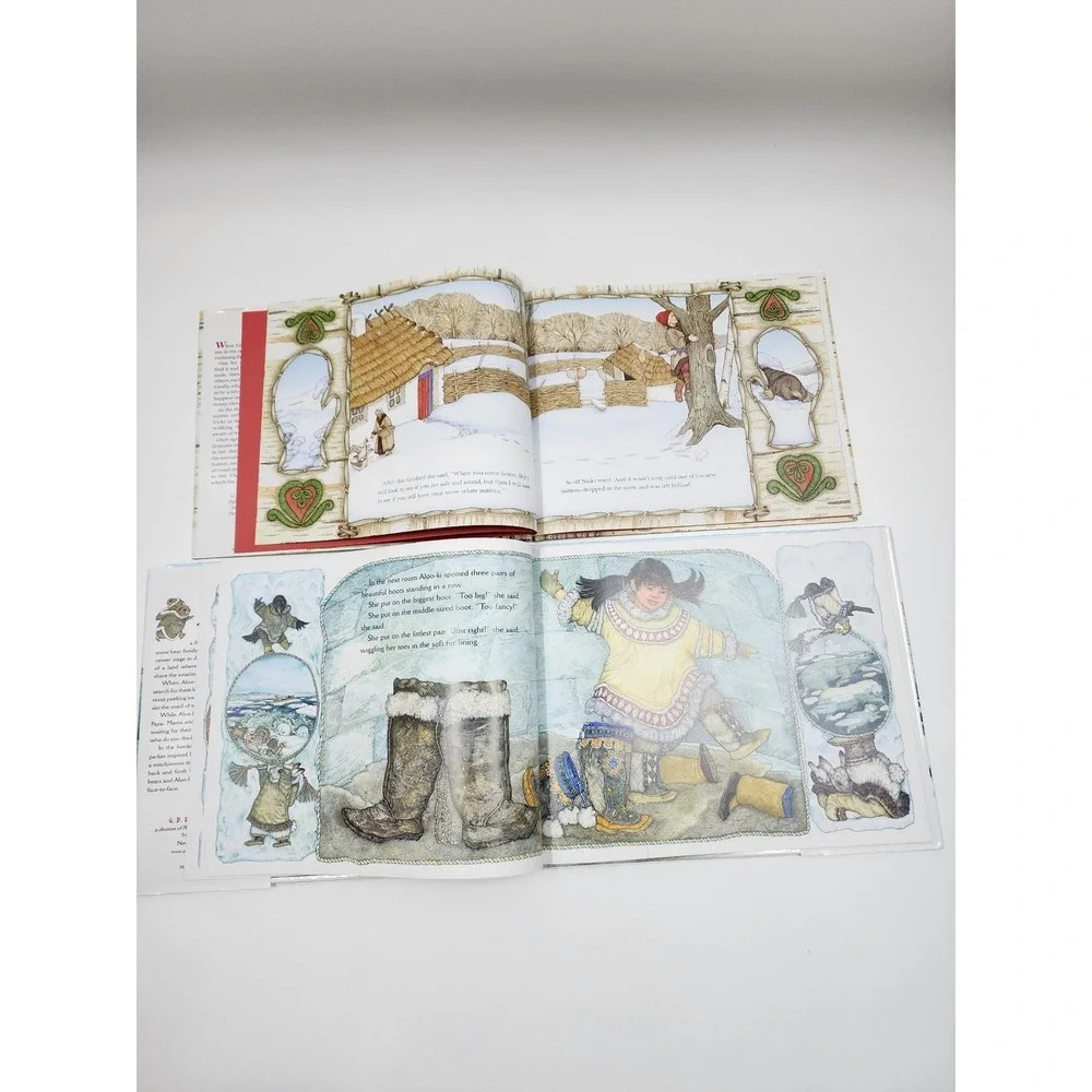 Jan Brett Hardcover BookLot The Mitten The Three Snow Bears Winter Childrens Art